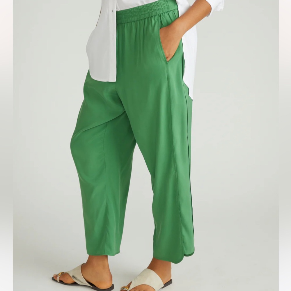 Universal Standard Cooling Stretch Cupro Pants - Teal - New With Tags! - Picture 6 of 7